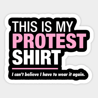 Womens March Protest Shirt Sticker